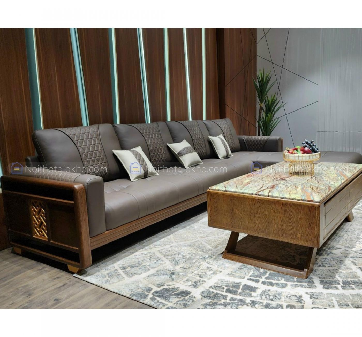 Sofa gỗ góc L Adora VT883