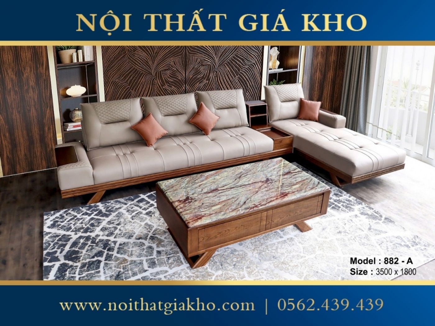 Sofa góc L Adora VT882