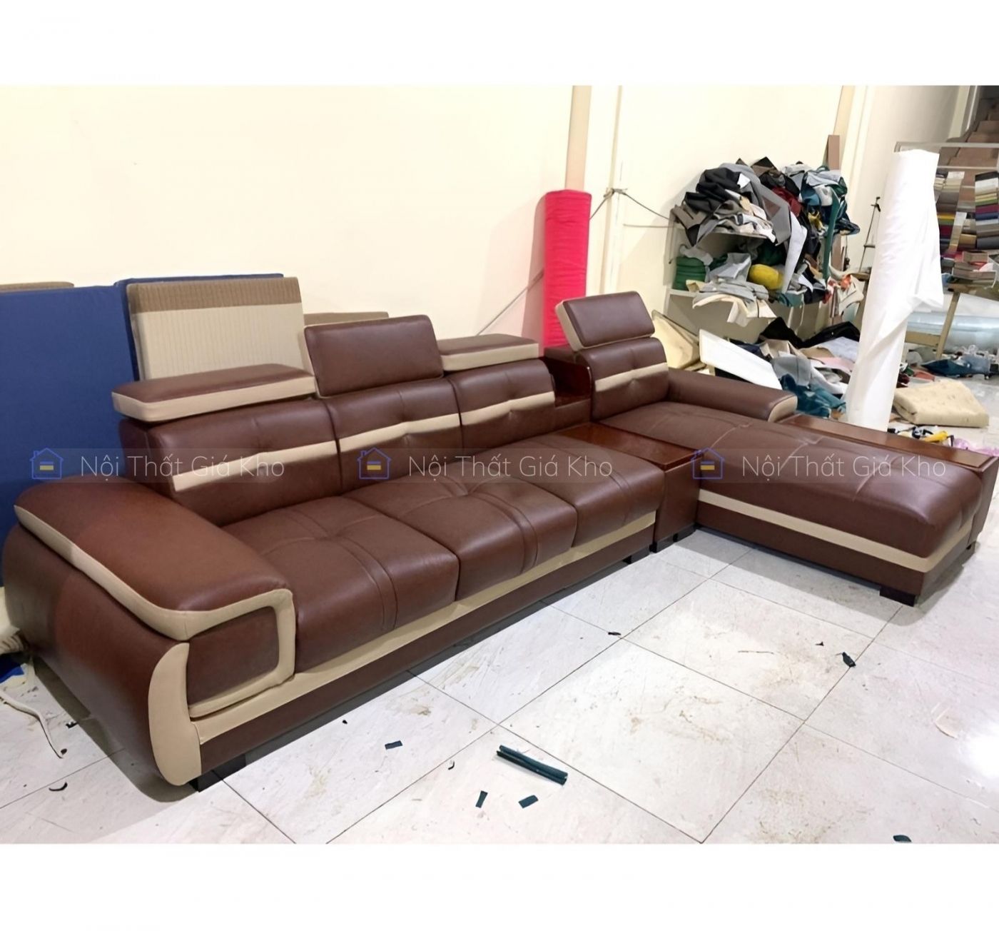 Sofa phòng khách chữ L cao cấp Adora GL31