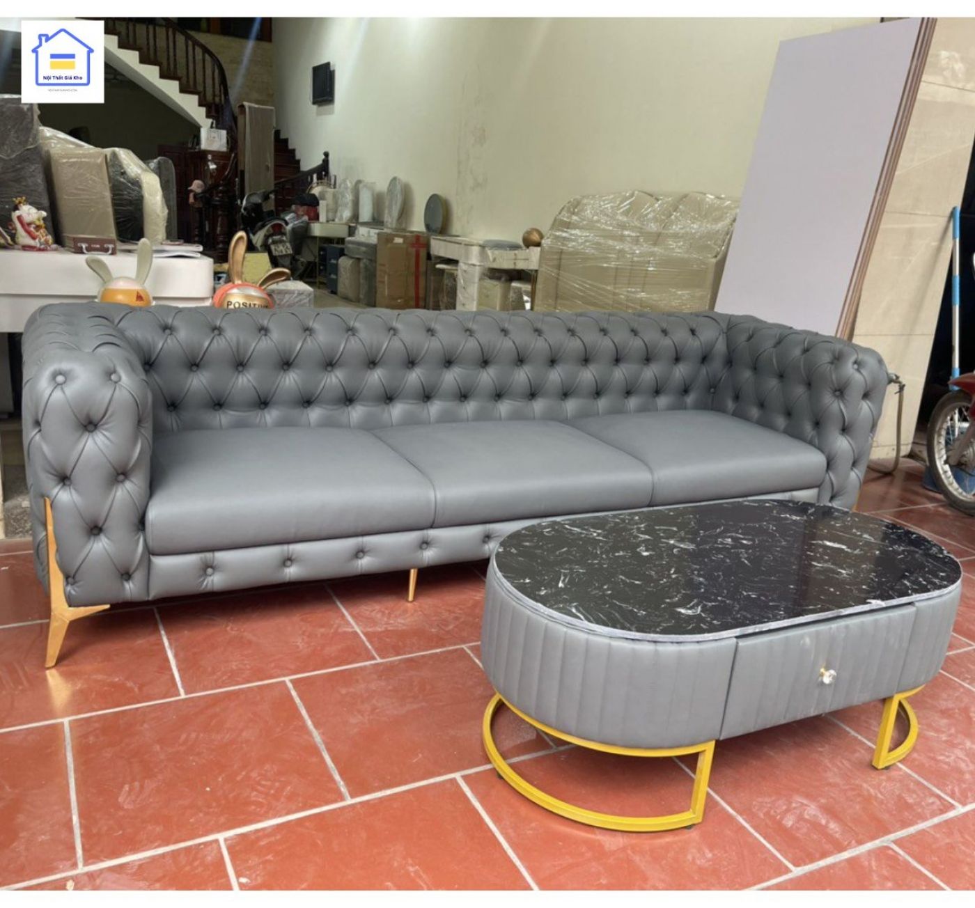 Sofa tân cổ điển 2m8 SC04