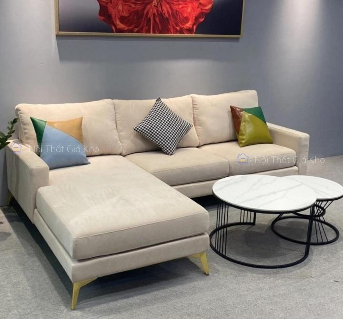 Sofa vải góc L Adora GL24