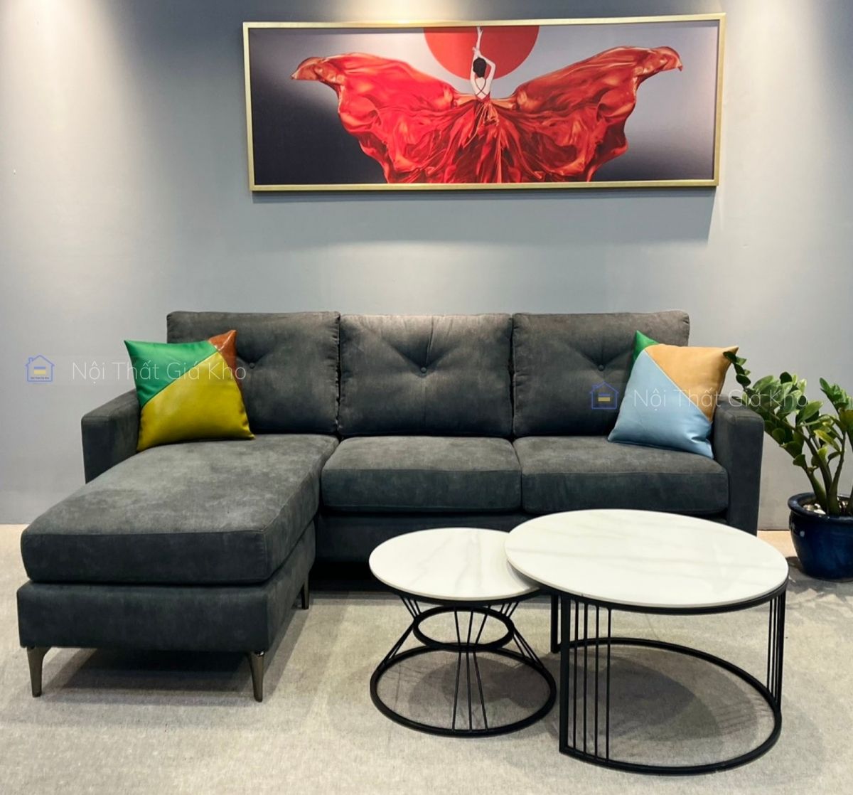 Sofa vải góc L Adora GL26