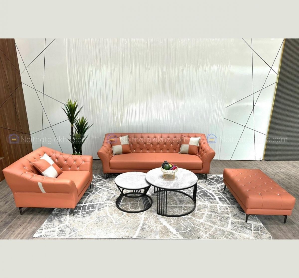 Sofa văng da cổ điển cao cấp